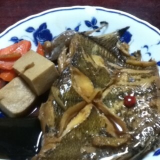 高野豆腐とカレイの煮付け